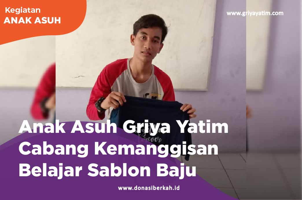 Anak Asuh Griya Yatim Cabanag Keamnggisan Belajar Sablon Baju