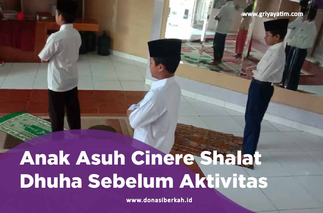 Anak asuh Cinere Shalat Dhuha Sebelum Aktivitas