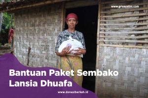 bantuan paket sembako lansia dhuafa