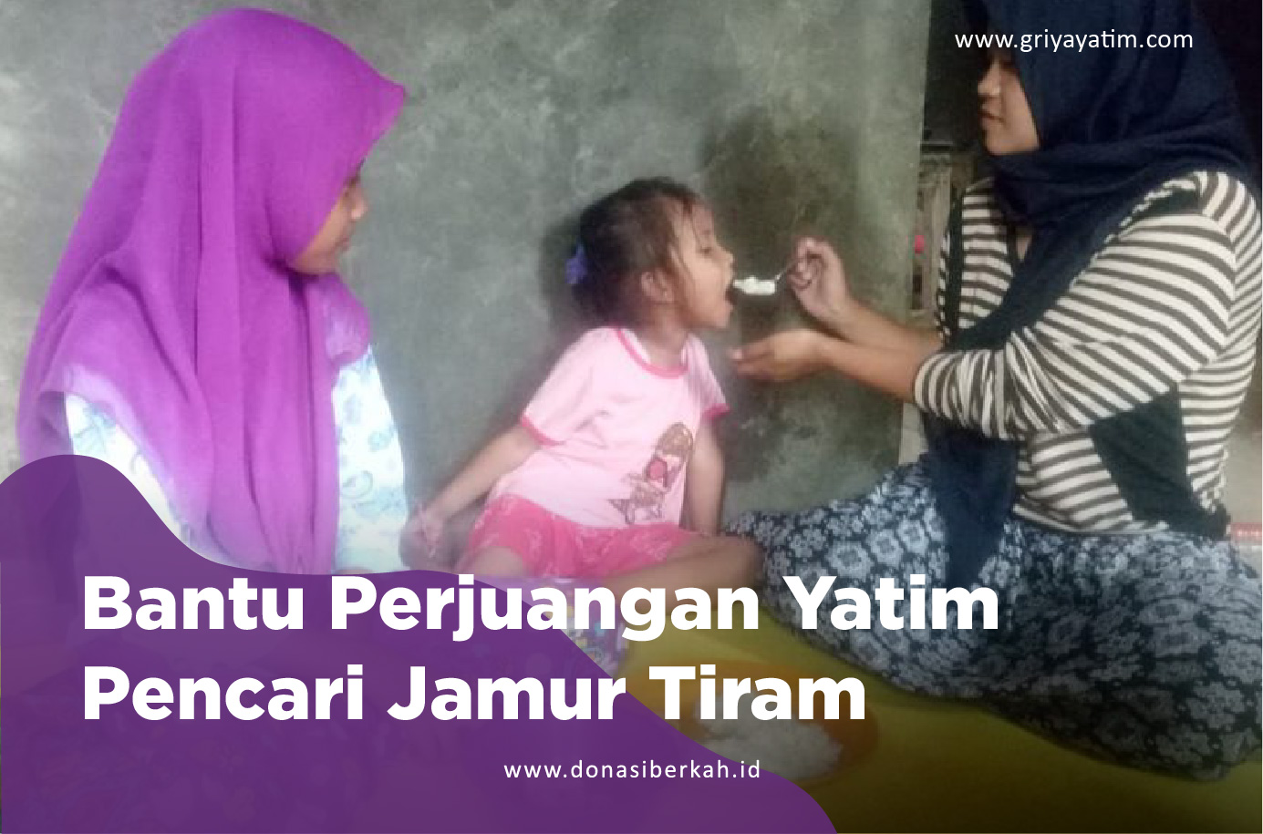 Bantu Perjuangan Yatim Pencari Jamur Tiram