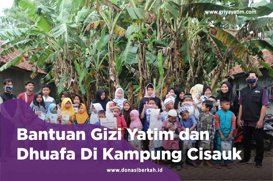 Bantuan Gizi Yatim Dan dhuafa Di Kampung Cisauk