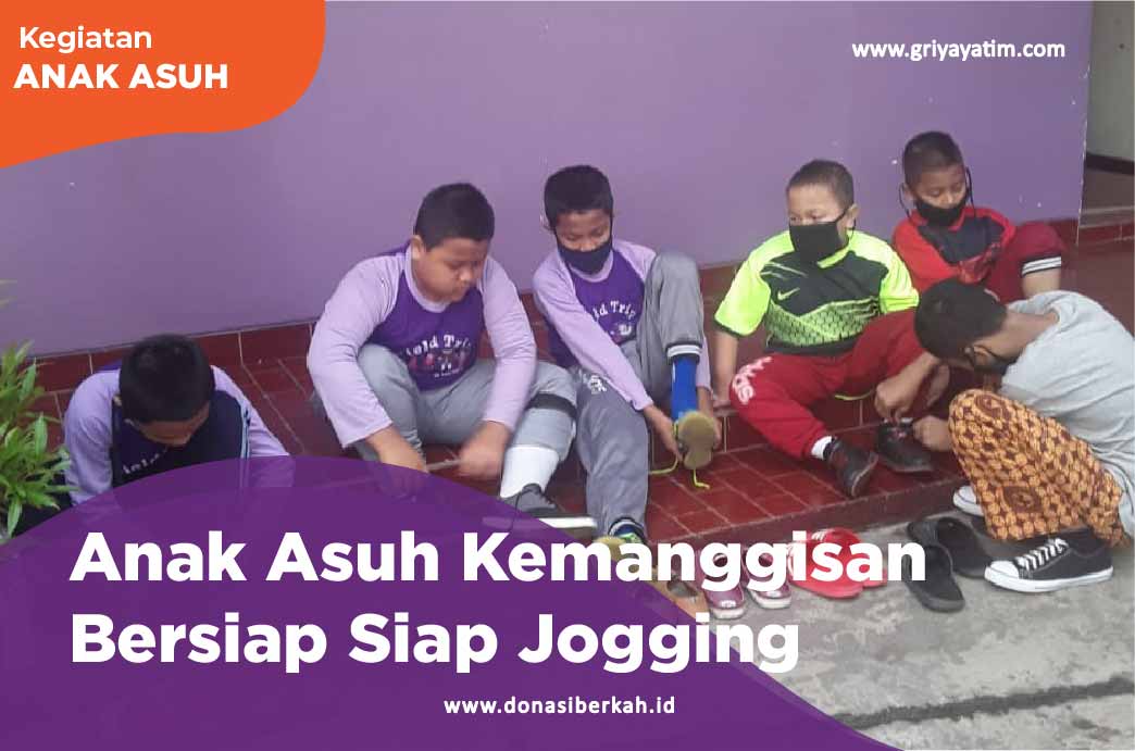 Anak Asuh Kemanggisan Bersiap Siap Jogging