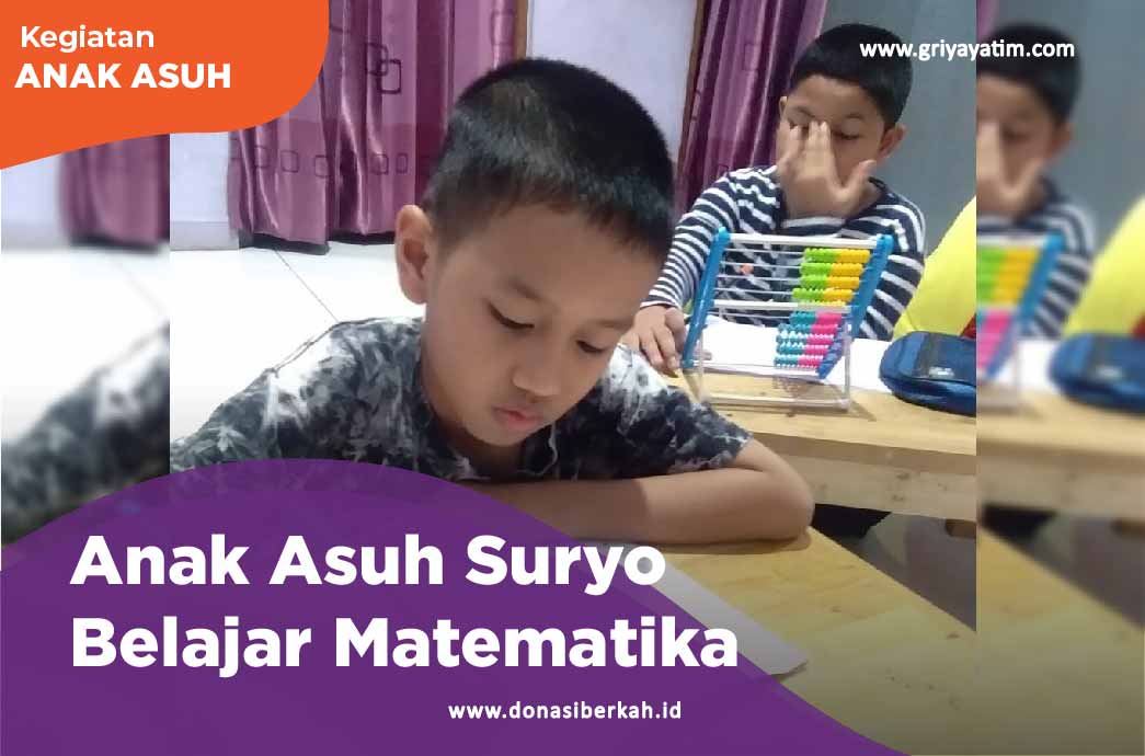 Anak Asuh Suryo Belajar Matematika