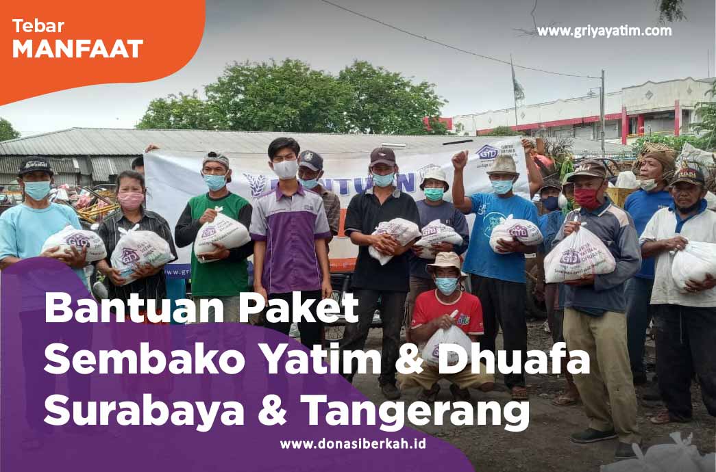 Bantuan Paket Sembako Yatim & Dhuafa Surabaya & Tangerang