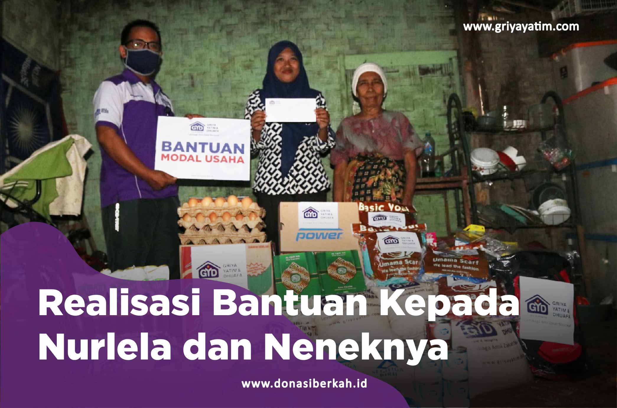 Realisasi Bantuan Kepada Nurlela dan Neneknya