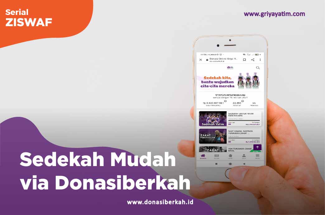 Sedekah Mudah Via Donasiberkah