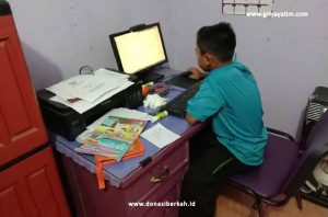 Semangat Melakukan Try Out Online Anak Asuh Solo