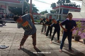 Menjaga Imun, Anak Asuh Cinere Lakukan Senam Pagi