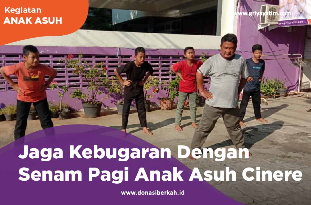 Jaga Kebugaran Dengan Senam Pagi Anak Asuh Cinere