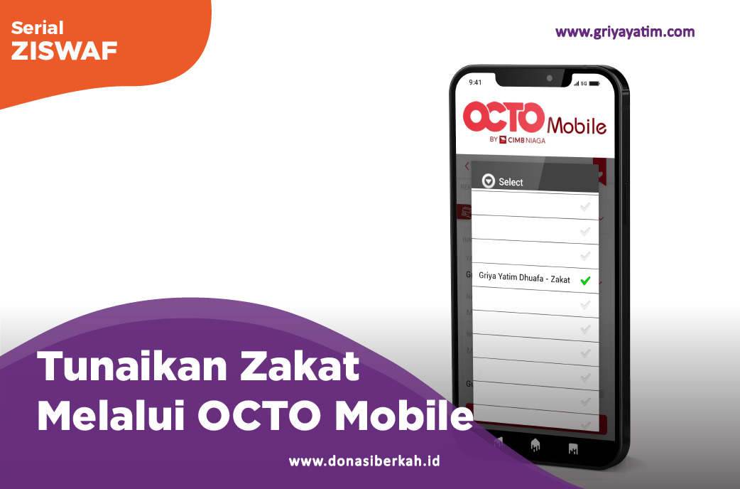 Tunaikan Zakat Melalui OCTO Mobile